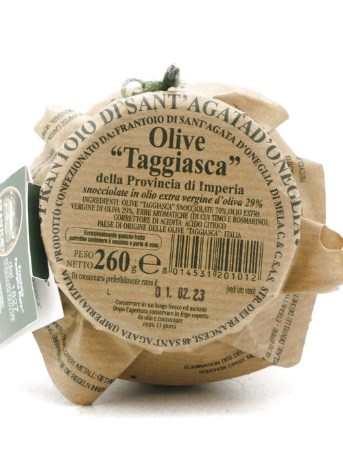 Olive Taggiasche snocciolate in Olio Extra Vergine d'Oliva