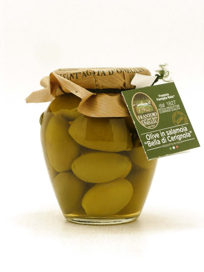 Olive Bella di Cerignola in Salamoia Frantoio di Sant'Agata d'Oneglia 300 g