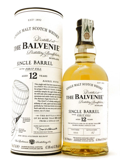 Single Malt Whisky 12 anni Single Barrel First Fill Balvenie 75 cl