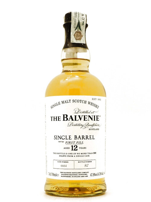 Single Malt Whisky 12 anni Single Barrel First Fill