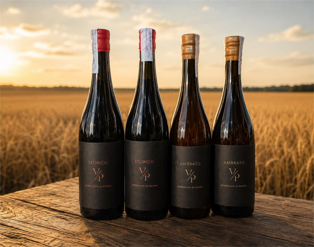 Vermouth di Parma Ambrato e Storico pronti per essere aperti
