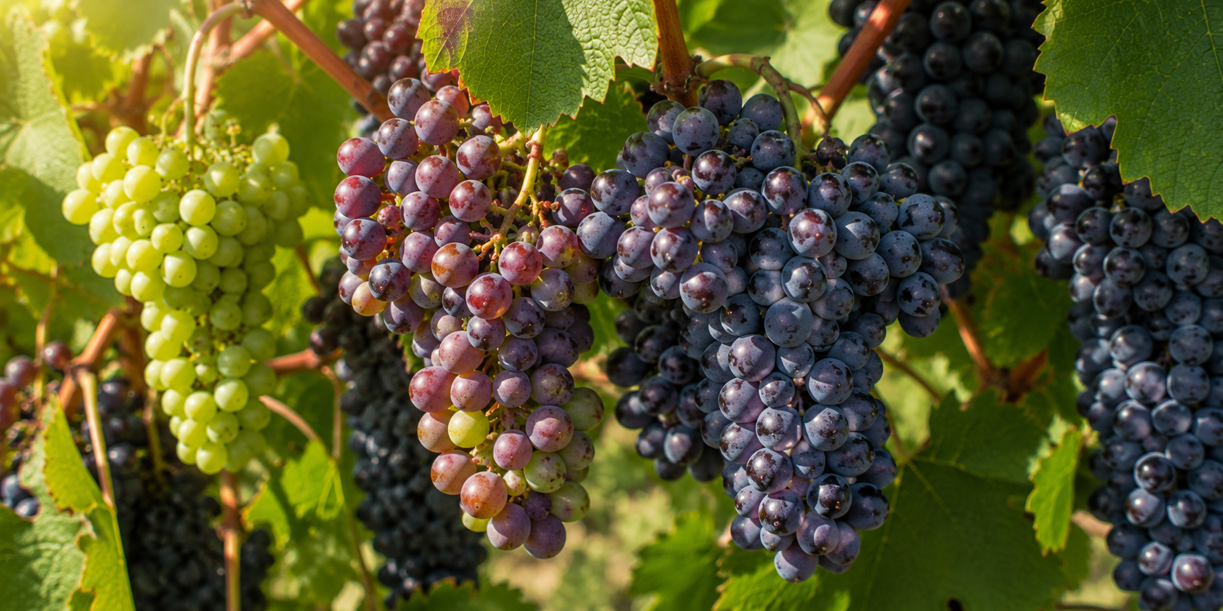 Vigne di Pinot Nero e Pinot Meunier in Champagne