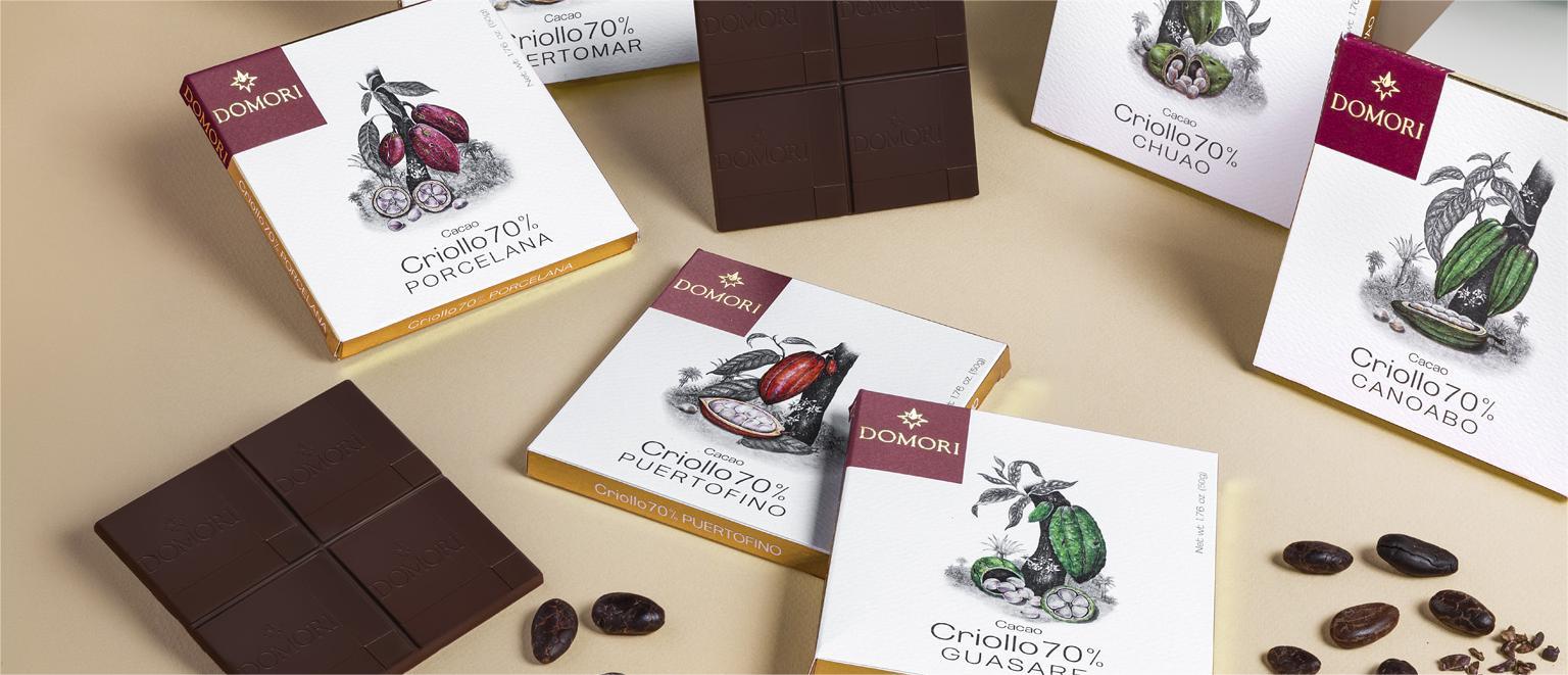 Cioccolato Domori da cacao Criollo monorigine di alta qualità