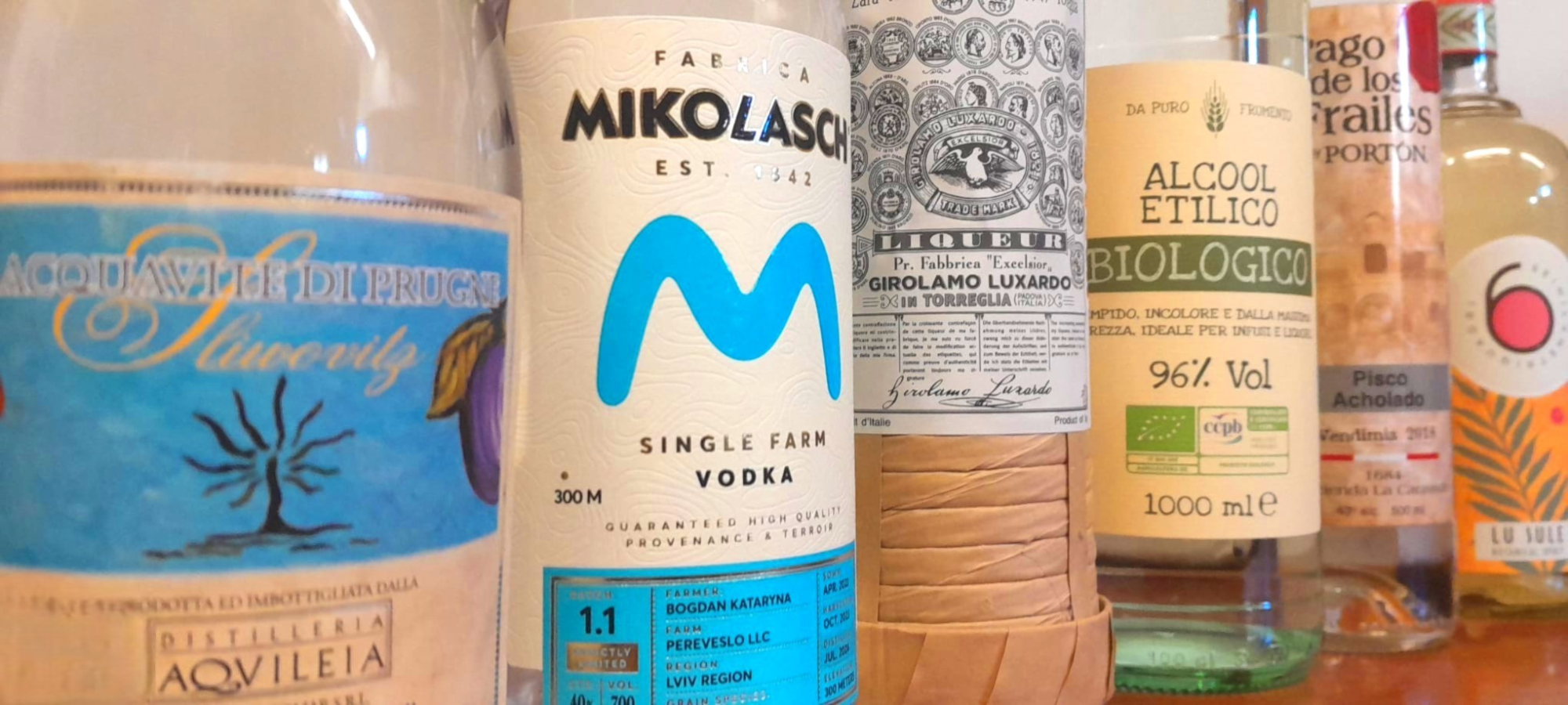 Pisco, Vodka Artigianale e Distillati da Tutto il Mondo