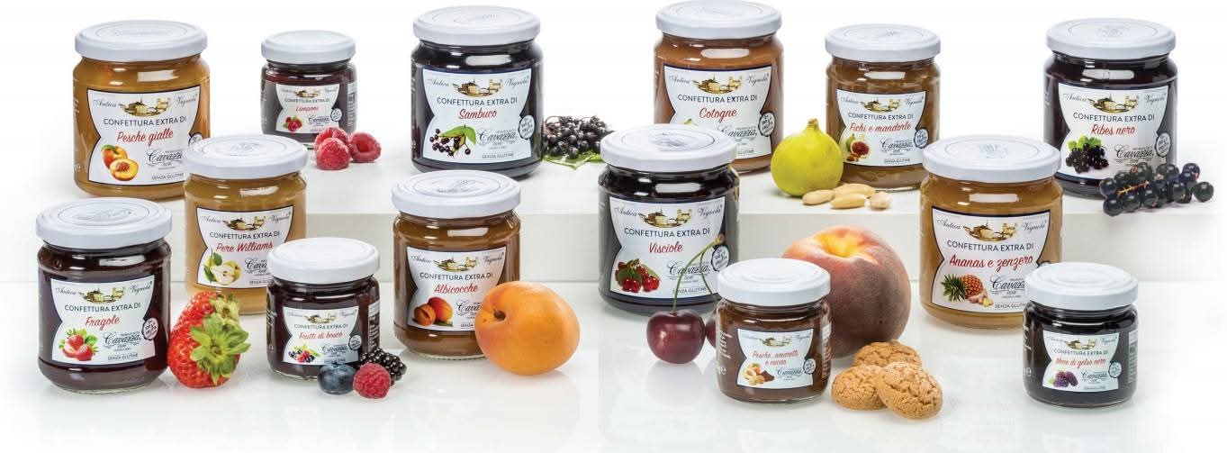 Confetture Artigianali di frutta italiana senza addensanti e senza additivi Cavazza