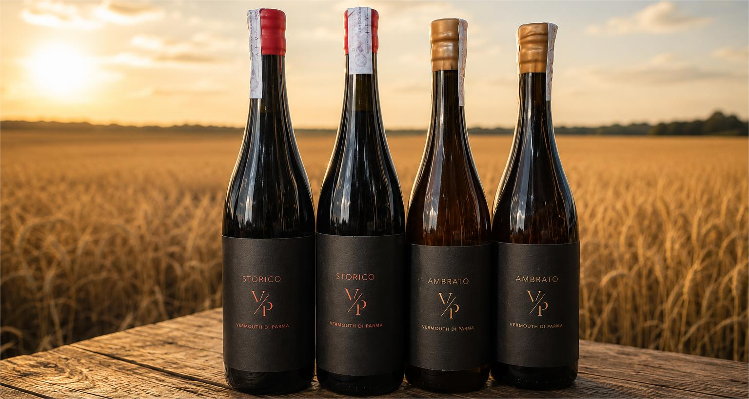 Vermouth di Parma Ambrato e Storico di Compositori di Spiriti