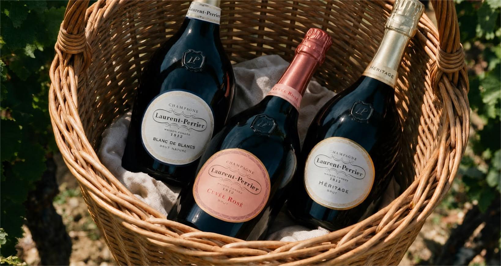 Alcune tra le etichette di Champagne più rappresentative della cantina Laurent Perrier