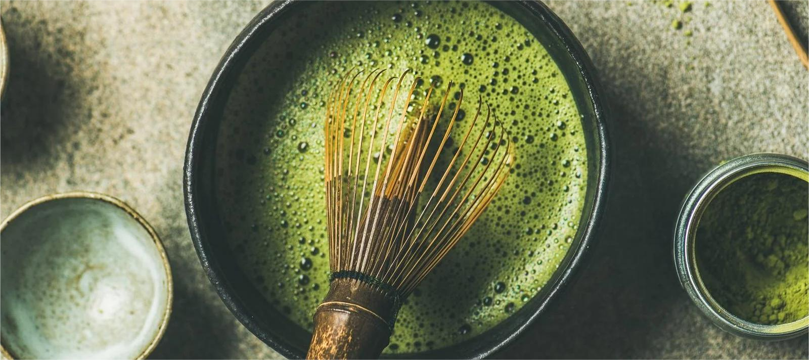 tè verde giapponese in polvere matcha