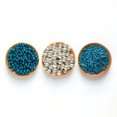 Set Decor Mix Argento e Azzurro