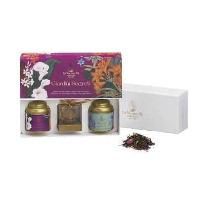 I Giardini Segreti confezione regalo con 2 tè e infusore