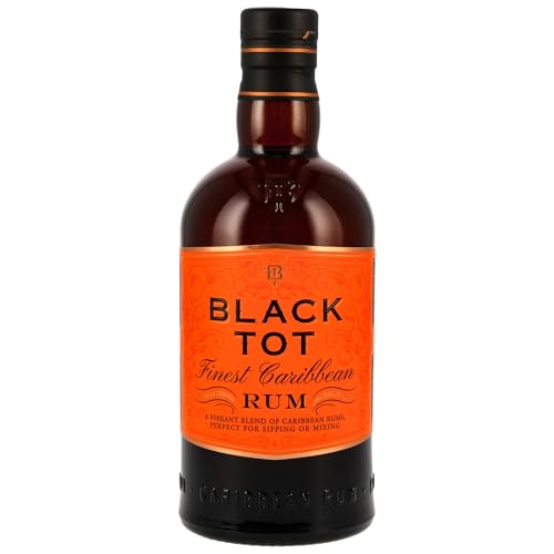 Bottiglia Black Tot Finest Caribbean Rum da 70 cl.