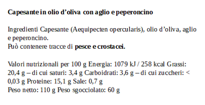 Capesante Aglio e Peperoncino