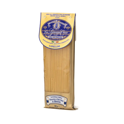Confezione di pasta artigianale abruzzese formato Capellini di Pastificio Cocco 500 g