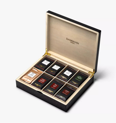Coffret Bois Noir 48 filtri Cristal Dammann Frères