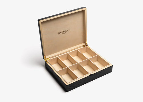Scatola vuota in legno della Coffret Bois Noir di Dammann Freres