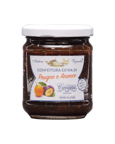 Confettura Extra Prugne e Arancia Cavazza 370g - senza pectina