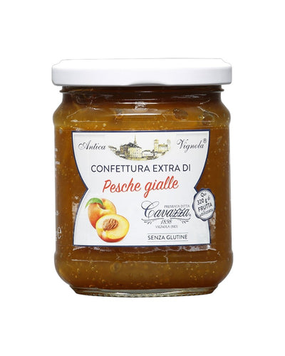 Confettura Extra di Pesche Gialle Cavazza 370g - senza pectina