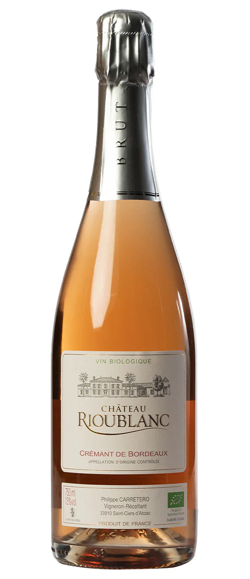 Crémant de Bordeaux Rosé Brut Nature – Château Rioublanc