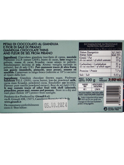 Petali al Cioccolato Gianduia e Fior di Sale