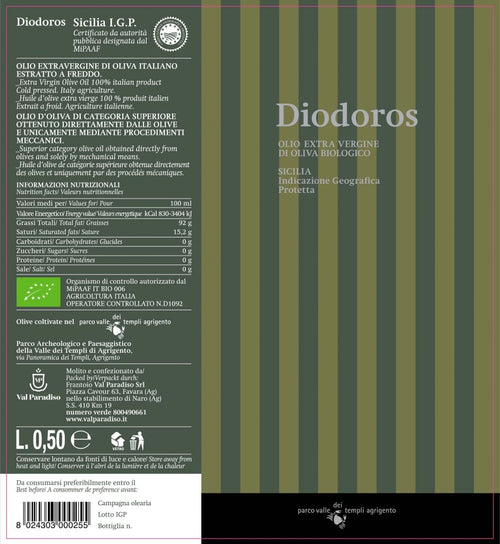 Olio Extravergine d'Oliva Diodoros