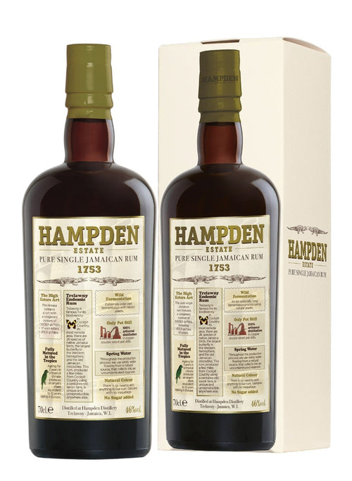 Rum Giamaicano Hampden Estate Pure Single Jamaican Rum 1753