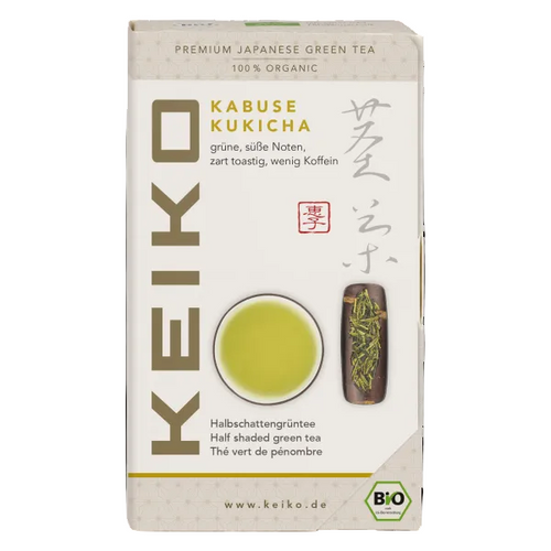 Confezione di tè verde giapponese Kukicha biologico kabuse