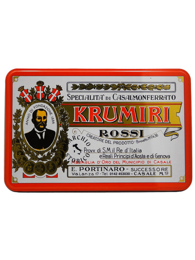 Krumiri Rossi in scatola in latta Portinaro 400 g