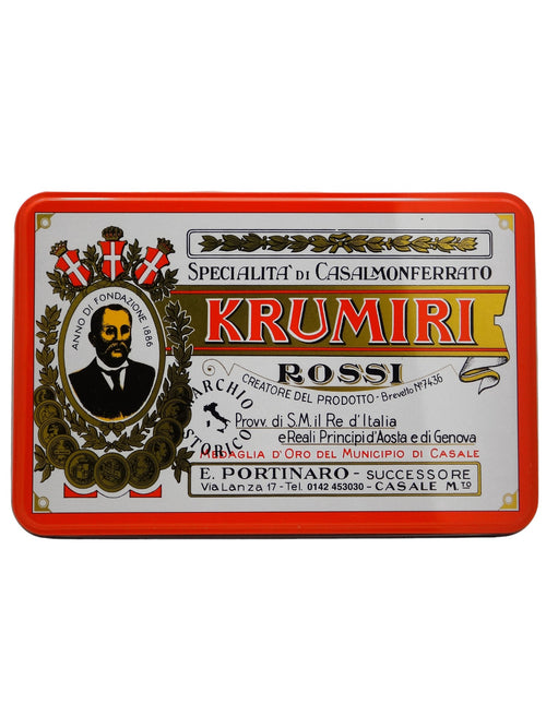 Krumiri Rossi in scatola in latta Portinaro 400 g
