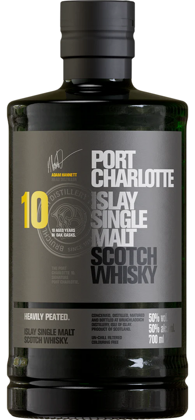 Port Charlotte 10 Anni Heavily Peated, Bruichladdich Islay Single Malt