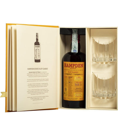 Pure Single Jamaican Rum Overproof Coffret con 2 bicchieri