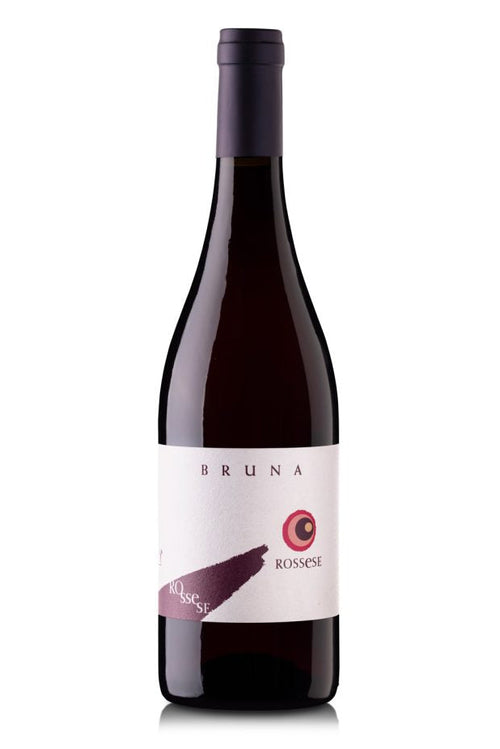 Bottiglia di vino rosso Rossese Riviera Ligure di Ponente DOC dell'azienda agricola Bruna