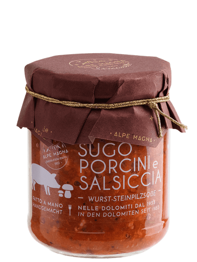 Sugo porcini e salsiccia