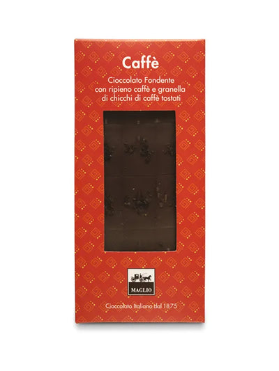 Tavoletta di Cioccolato Fondente con Ripieno Caffè Maglio