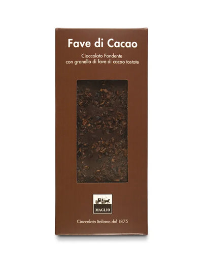 Tavoletta di Cioccolato Fondente con fave di cacao Maglio