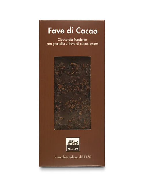 Tavoletta di Cioccolato Fondente con fave di cacao Maglio