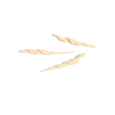 Dettaglio di pasta artigianale del pastificio abruzzese Cocco, formato trofie
