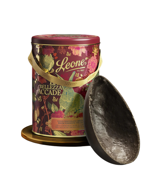 Uovo di Pasqua Grezzo al Rhum Leone | Cioccolato Artigianale