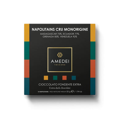 Selezione I Cru Amedei confezione da 12 Napolitains di cioccolato fondente monorigine 55 g