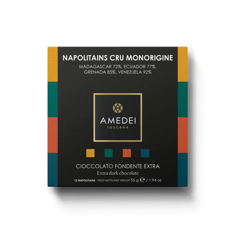 Selezione I Cru Amedei confezione da 12 Napolitains di cioccolato fondente monorigine 55 g