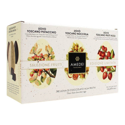 Selezione tre uova ai frutti