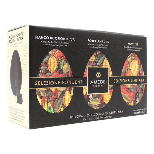 Selezione tre uova fondenti 240 g