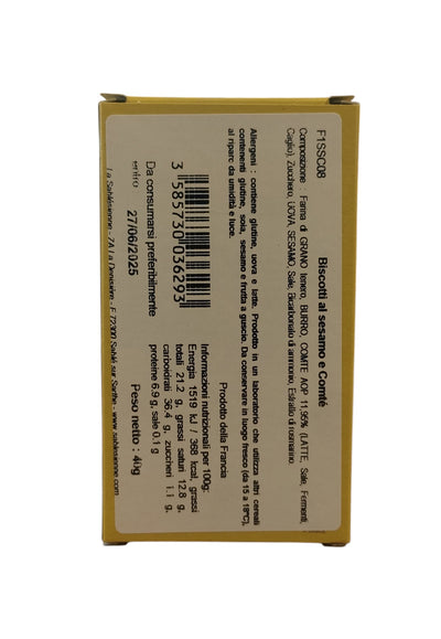 Frollini Salati al Sesamo e Formaggio Comté DOP