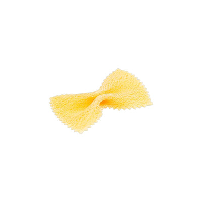 Dettaglio del formato di pasta abruzzese Farfalloni di Cocco