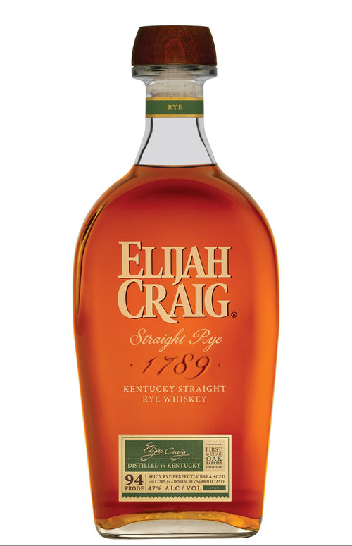 Bottiglia di Elijah Craig Straight Rye Whiskey del Kentucky da 70 cl