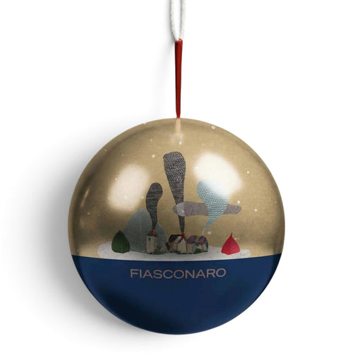 Sfera natalizia decorativa Fiasconaro Dolce Sfera con panettone al cioccolato da 100 g