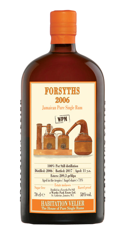 Bottiglia Habitation Velier Forsyths WP 2006, rum Worthy Park di 11 anni da 70 cl