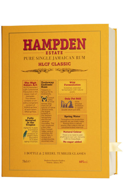 Pure Single Jamaican Rum Overproof Coffret con 2 bicchieri