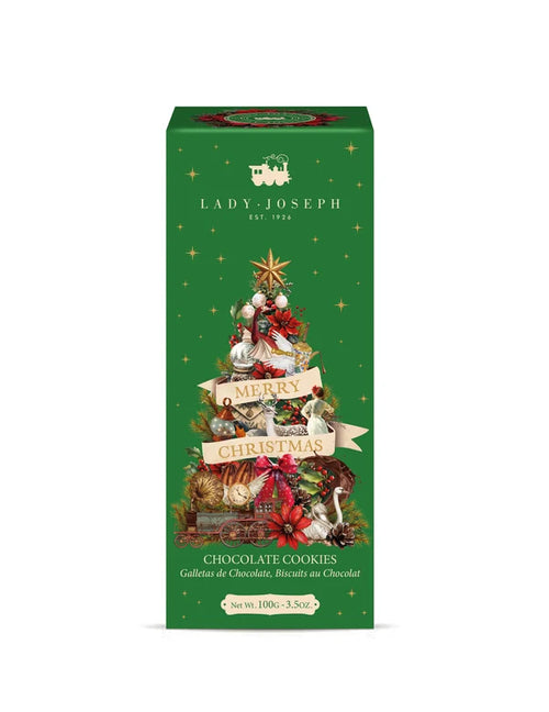 Dettaglio dei biscotti natalizi al cioccolato Lady Joseph