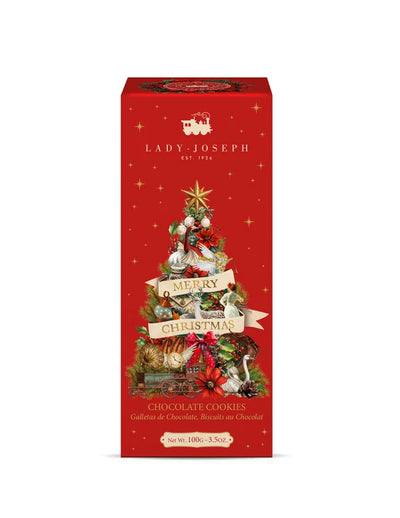 Dettaglio dei biscotti al cioccolato Lady Joseph con granella di fave di cacao