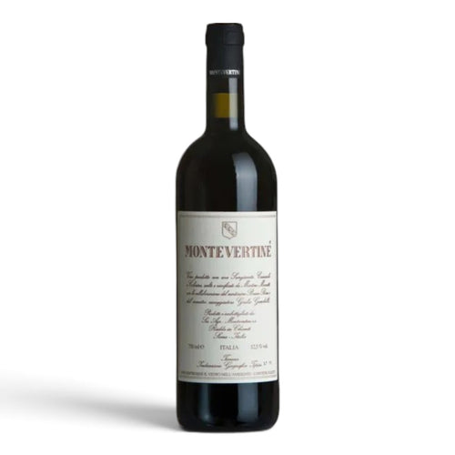 Bottiglia di Montevertine Toscana IGT, vino rosso toscano da Sangiovese